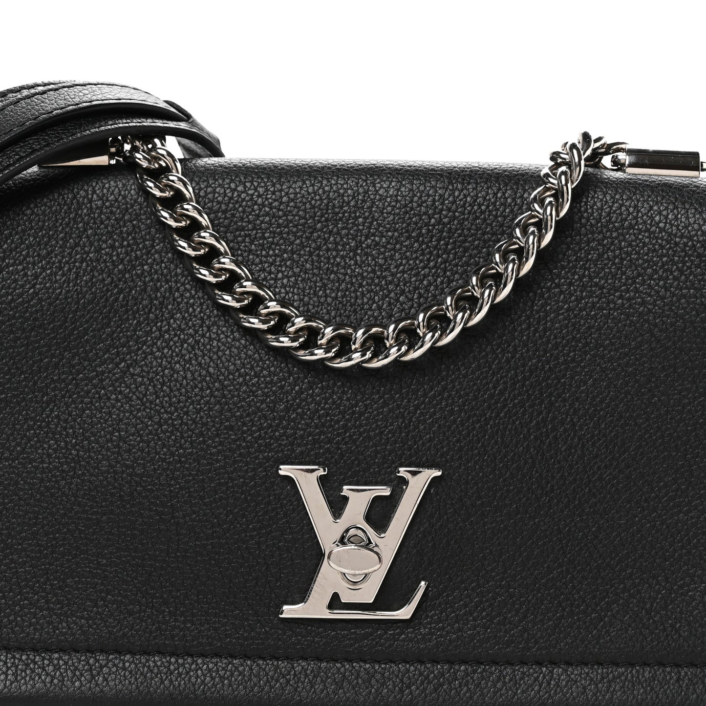 Calfskin Lockme II Chain Bag BB Black