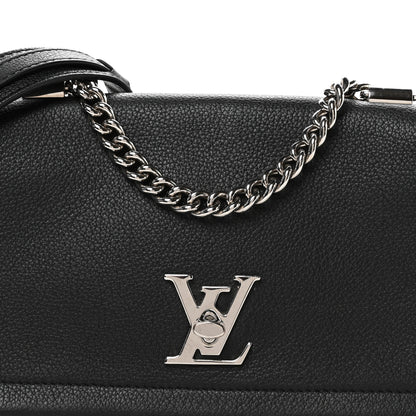 Louis Vuitton Calfskin Lockme II Chain Bag BB Black 8 of 10