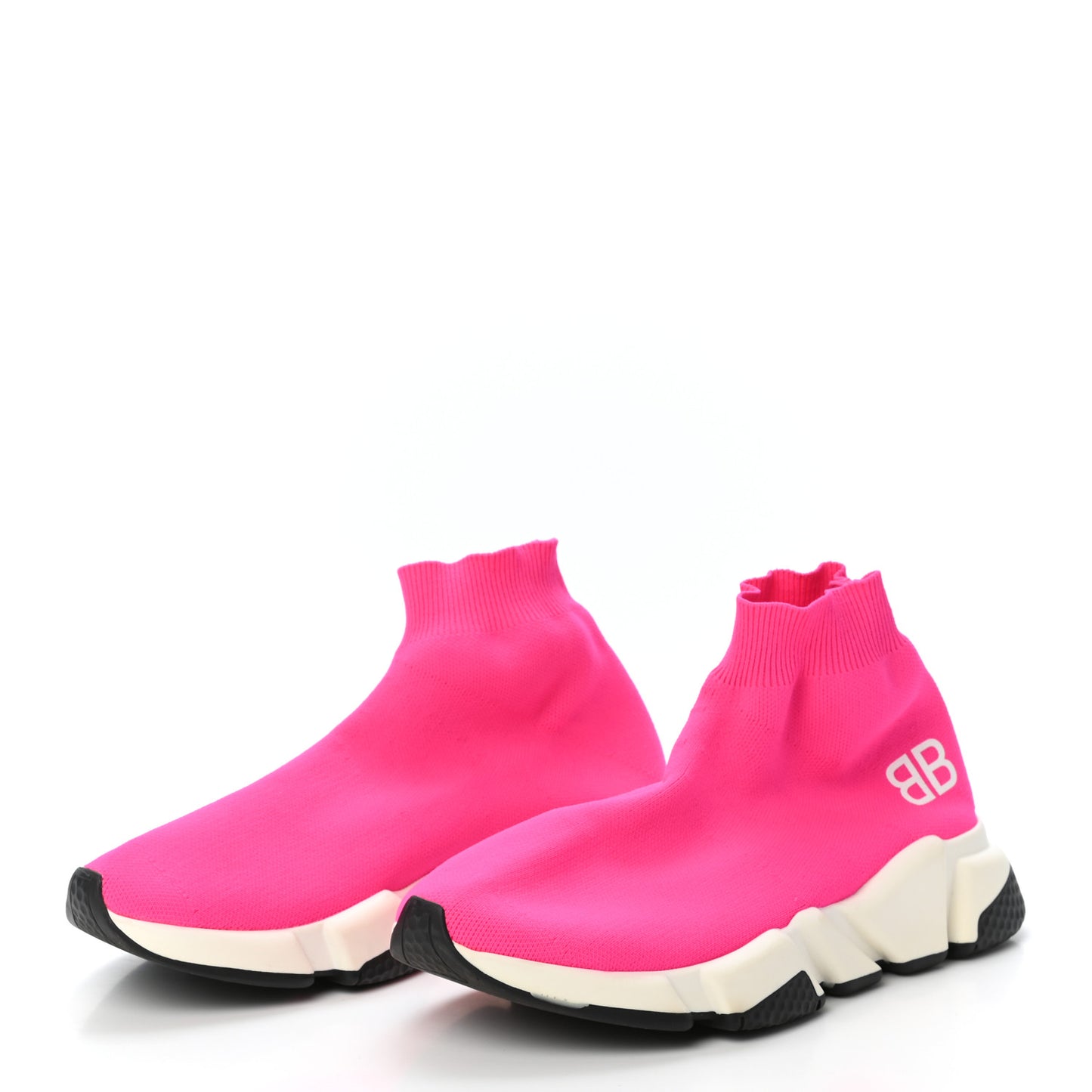 Nylon Knit Womens BB Speed Sneakers 37 Rose Fluo