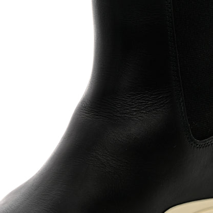 Bottega Veneta Calfskin The Tire Chelsea Boots 36 Black Sea Salt 8 of 18