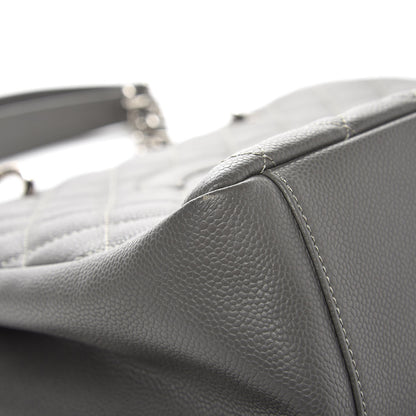 Chanel Caviar Quilted Grand Shopping Tote GST Grey 8 of 9