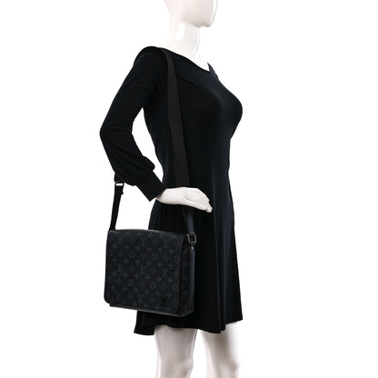 Louis Vuitton Monogram Eclipse District PM Black 2 of 8
