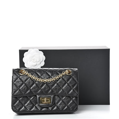 Chanel Aged Calfskin Quilted 2.55 Reissue Mini Flap Black 13 of 13