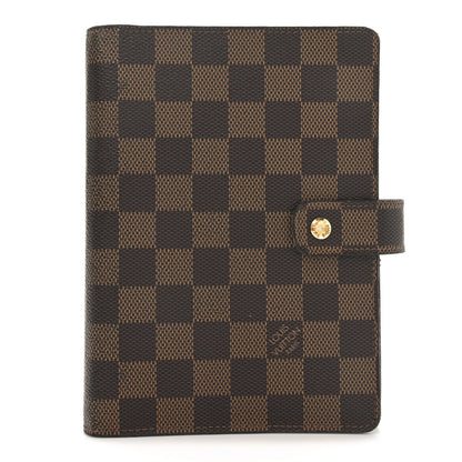 Louis Vuitton Damier Ebene Medium Ring Agenda Cover 1 of 6