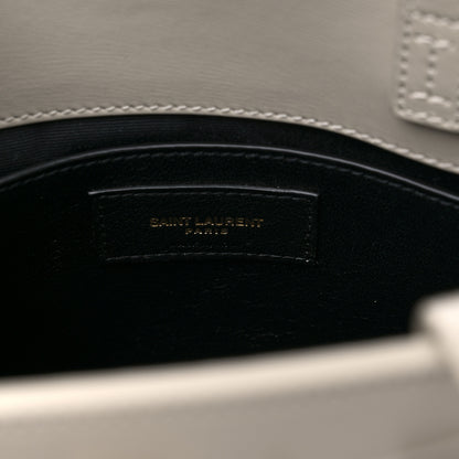 Saint Laurent Smooth Calfskin Nano Manhattan Shopper Tote Crema Soft 6 of 8