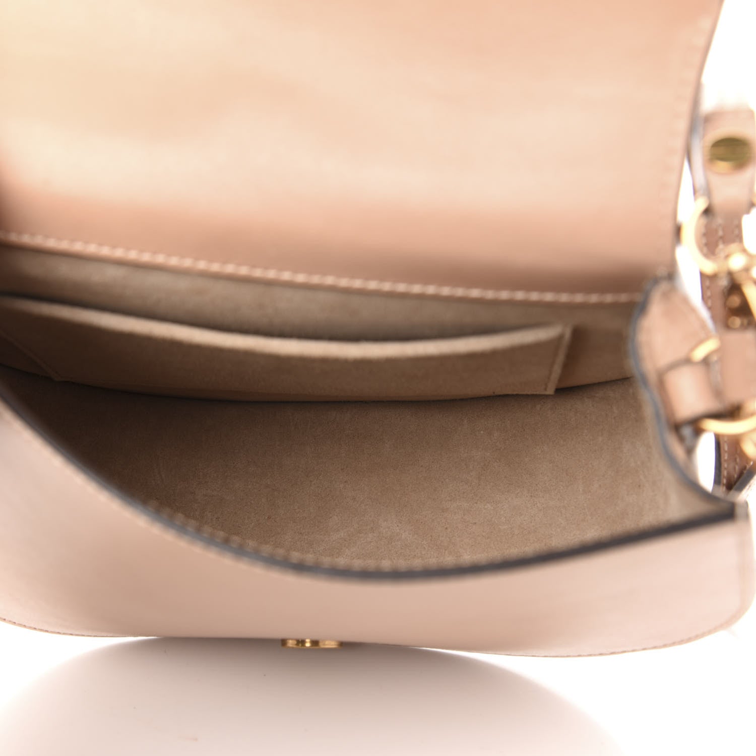 Chloe Calfskin Suede Medium Nile Bracelet Bag Biscotti Beige 5 of 14