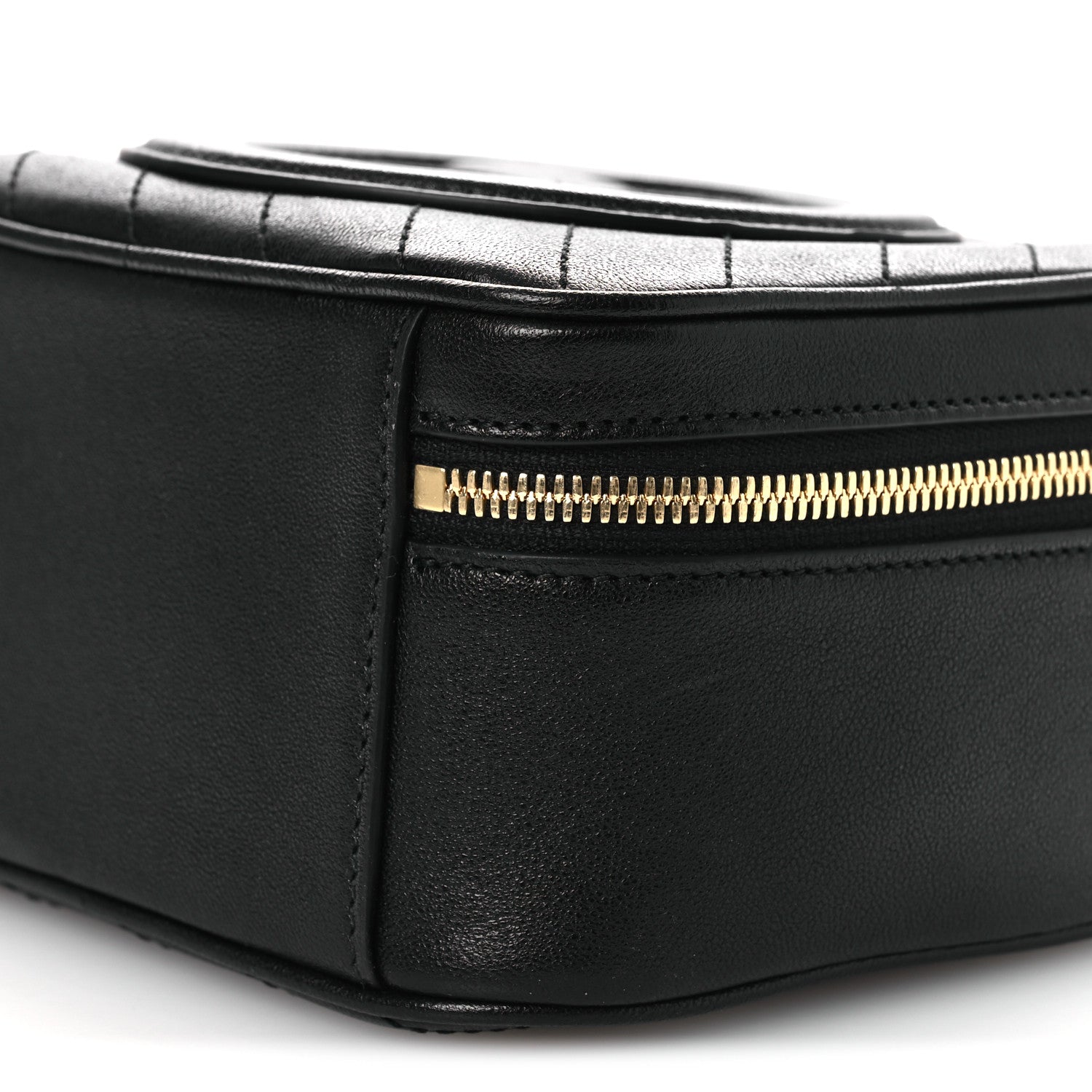 Gucci Sakai Be Green Calfskin Diagonal Stitched Blondie Top Handle Bag Black 10 of 10