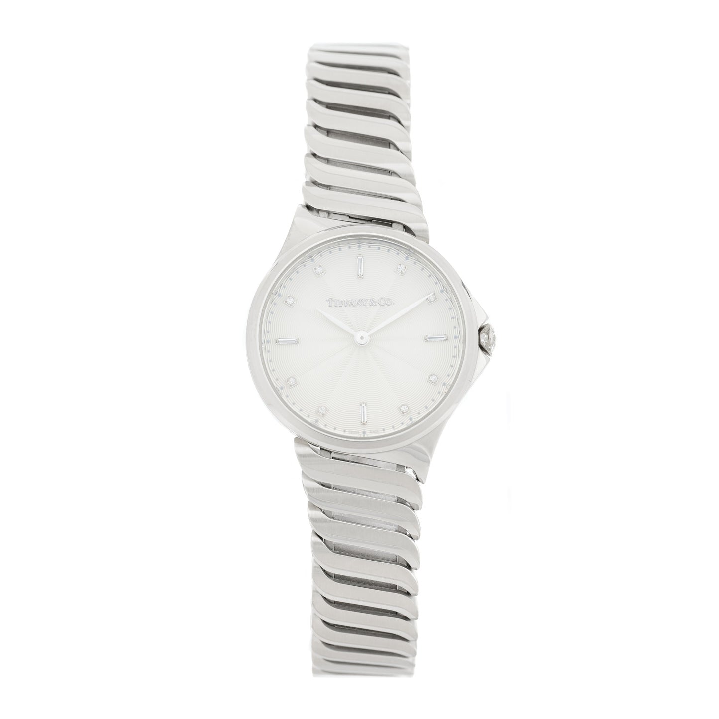 Stainless Steel Diamond 28mm Metro 2-Hand Quartz Watch