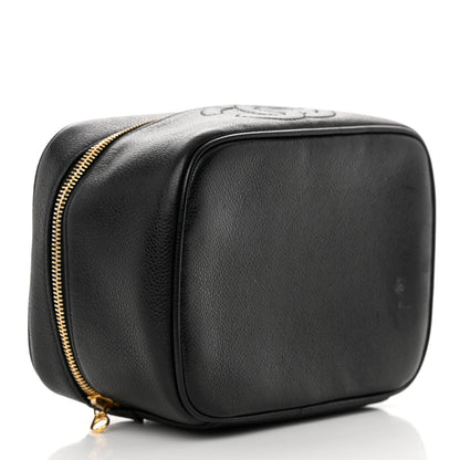Chanel Caviar Vanity Cosmetic Case Black 4 of 13
