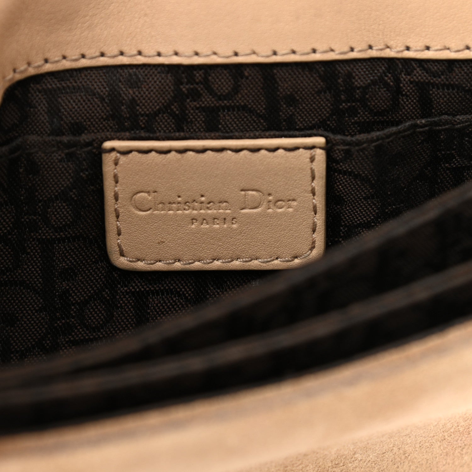 Christian Dior Suede Admit It Hobo Beige 5 of 12