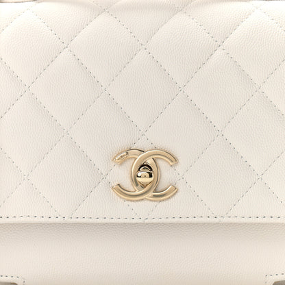 Chanel Caviar Quilted Small Business Affinity Flap White 8 of 10