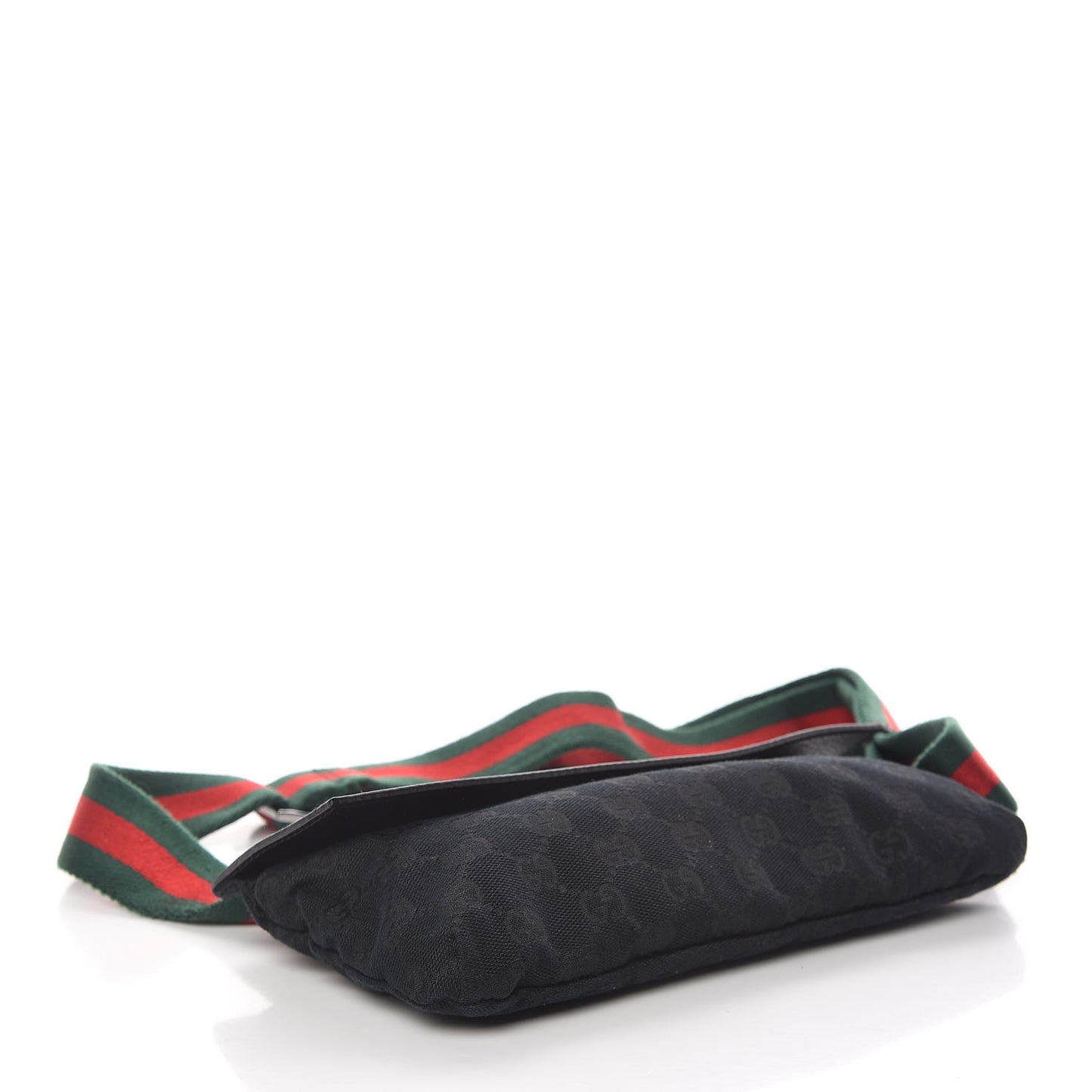 Monogram Web Belt Pouch Bag Black