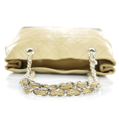 Chanel Leather VIP Medium Shopping Tote Beige and Black 5 of 9