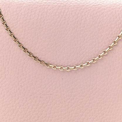 Valentino Garavani Pebbled Calfskin Rockstud Wallet on Chain Water Rose 6 of 9