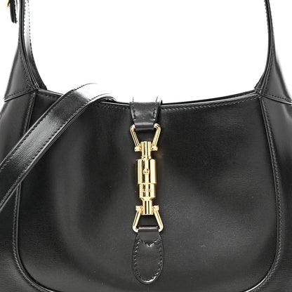 Gucci Boarded Dyana Lux Calfskin Small Jackie 1961 Hobo Black 8 of 10