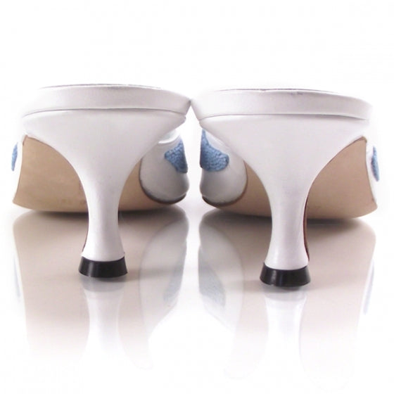 MANOLOBLAHNIKNativeFeatherBeadedHeels