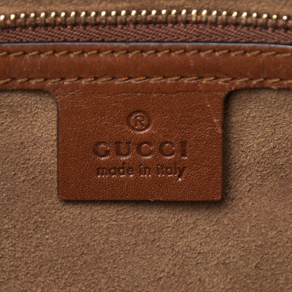 Gucci GG Supreme Monogram Medium Zippered Bucket Tote Beige Tuscany 6 of 18