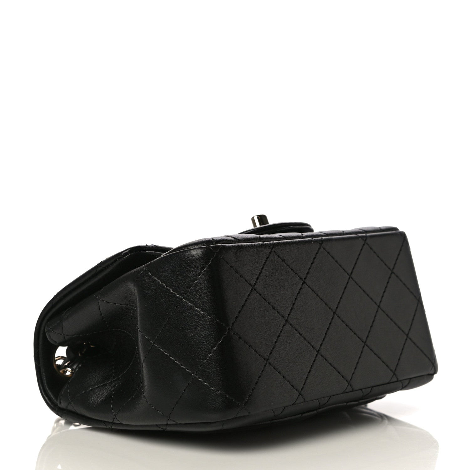 Chanel Lambskin Quilted Mini Square Flap Black 4 of 17