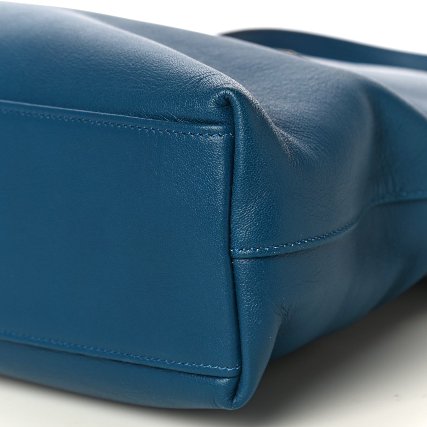 Lambskin Medium Linea Matisse Top Handle Bag Blue