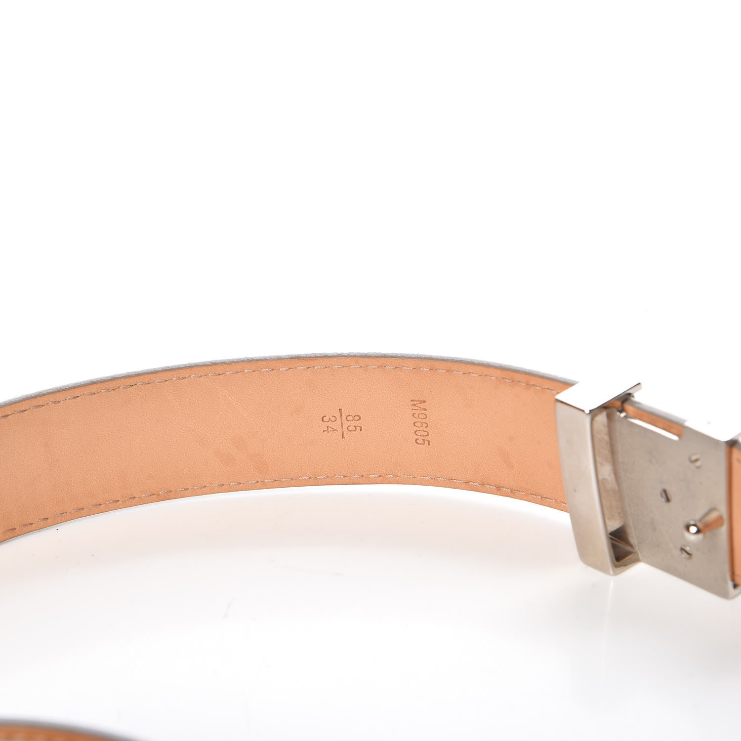 Louis Vuitton Epi 30mm LV Initiales Belt 85 34 Ivory 6 of 10