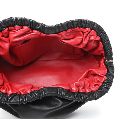 Mansur Gavriel Lambskin Cloud Clutch Black Flamma 5 of 9