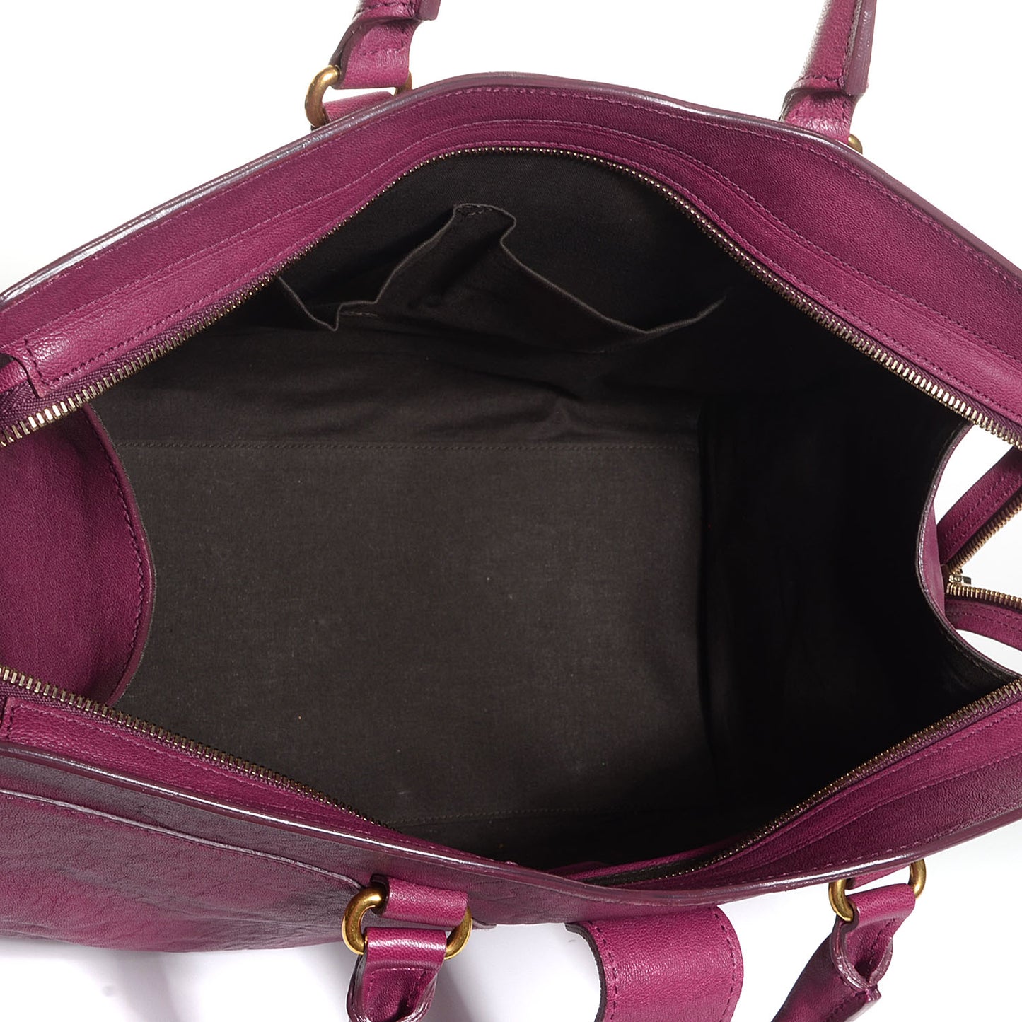 Sheepskin Medium Cabas ChYc Black Cherry