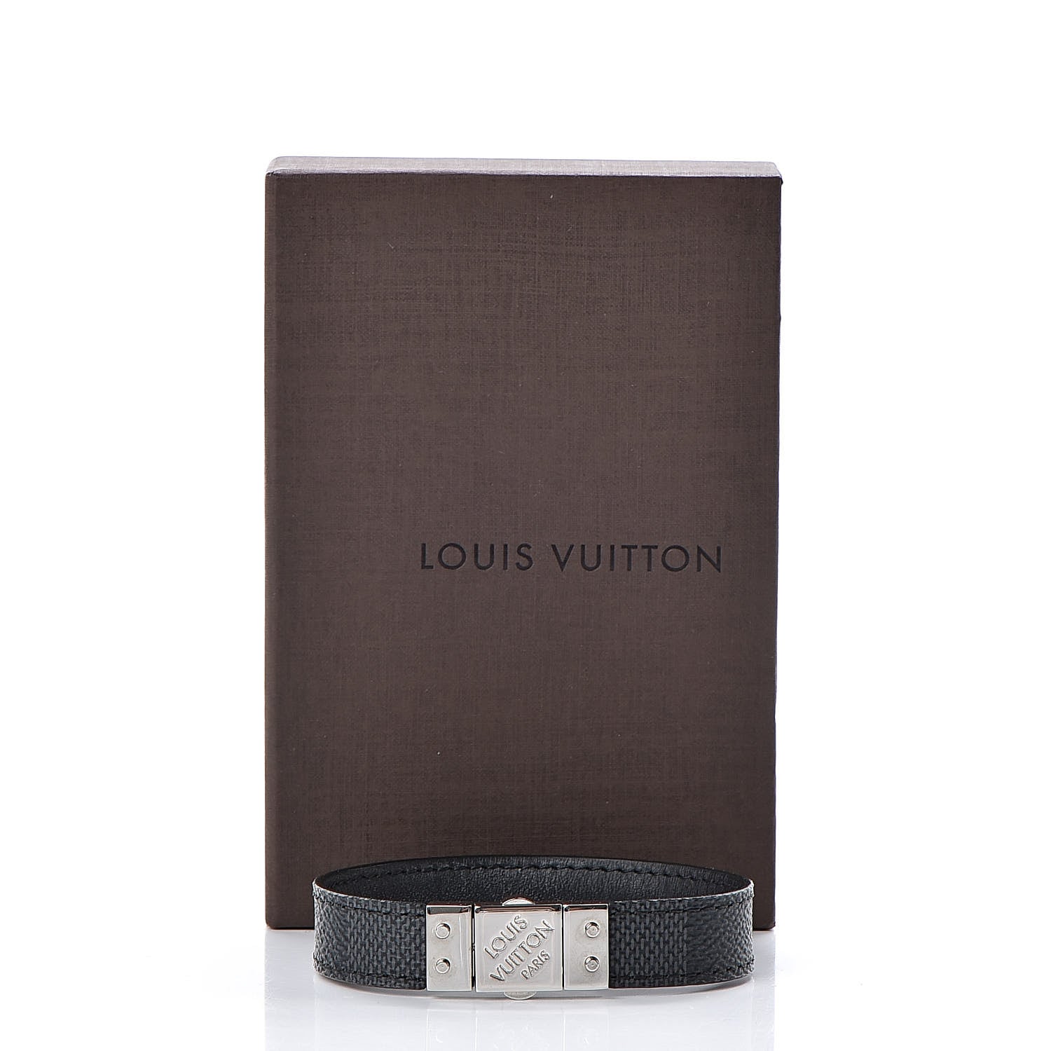 Louis Vuitton Damier Graphite Check It Reversible Bracelet 21 7 of 7