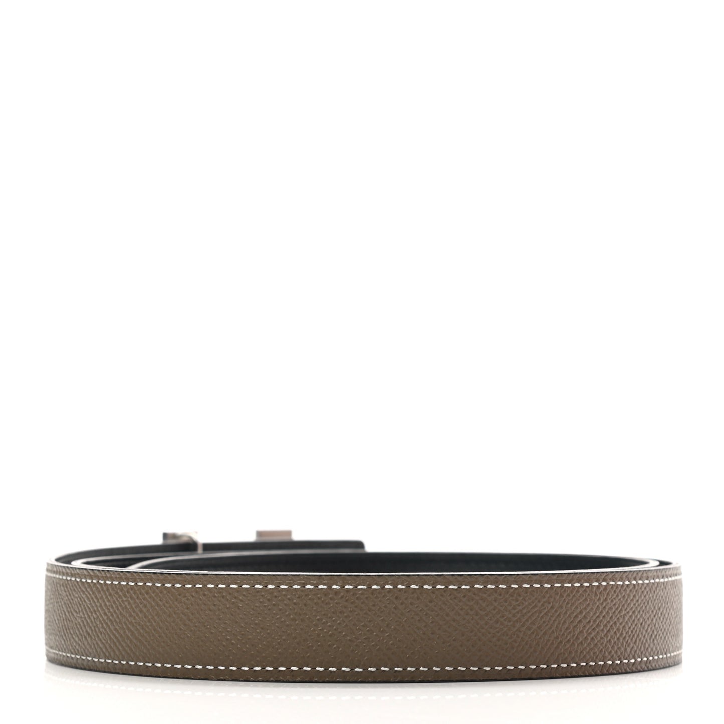 Swift Epsom 24mm Mini Constance H Belt 95 Black Etoupe