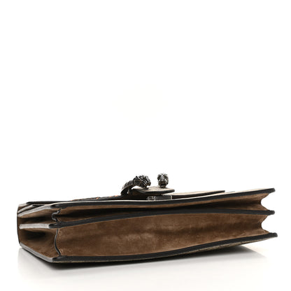 Gucci GG Supreme Monogram Bee Embroidered Medium Dionysus Shoulder Bag Taupe 4 of 13