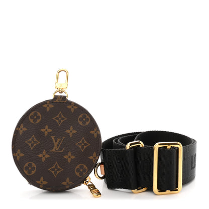 Louis Vuitton Monogram Multi Pochette Accessories Bandouliere Shoulder Strap Black 2 of 4