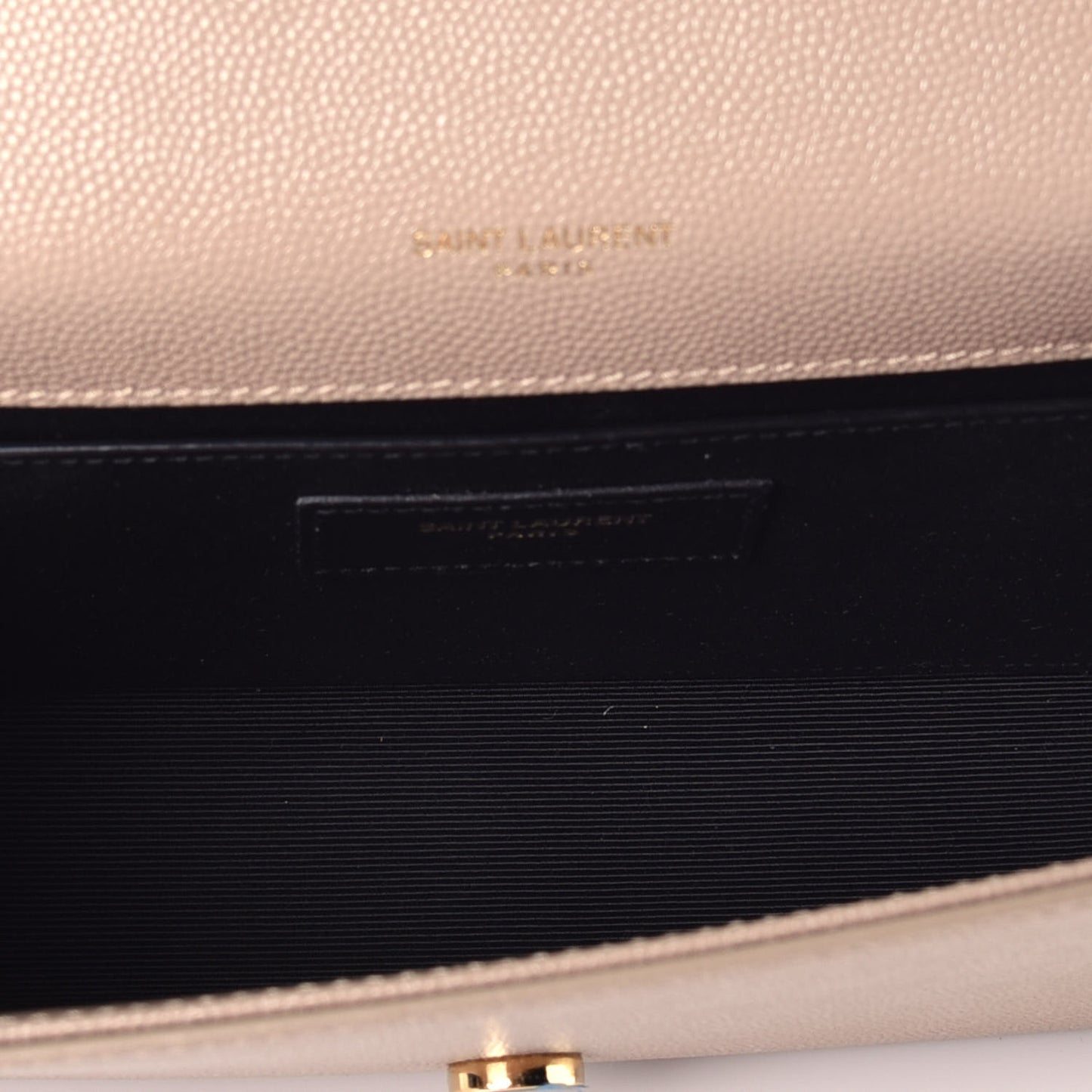 Grain De Poudre Small Monogram Kate Satchel Dark Beige
