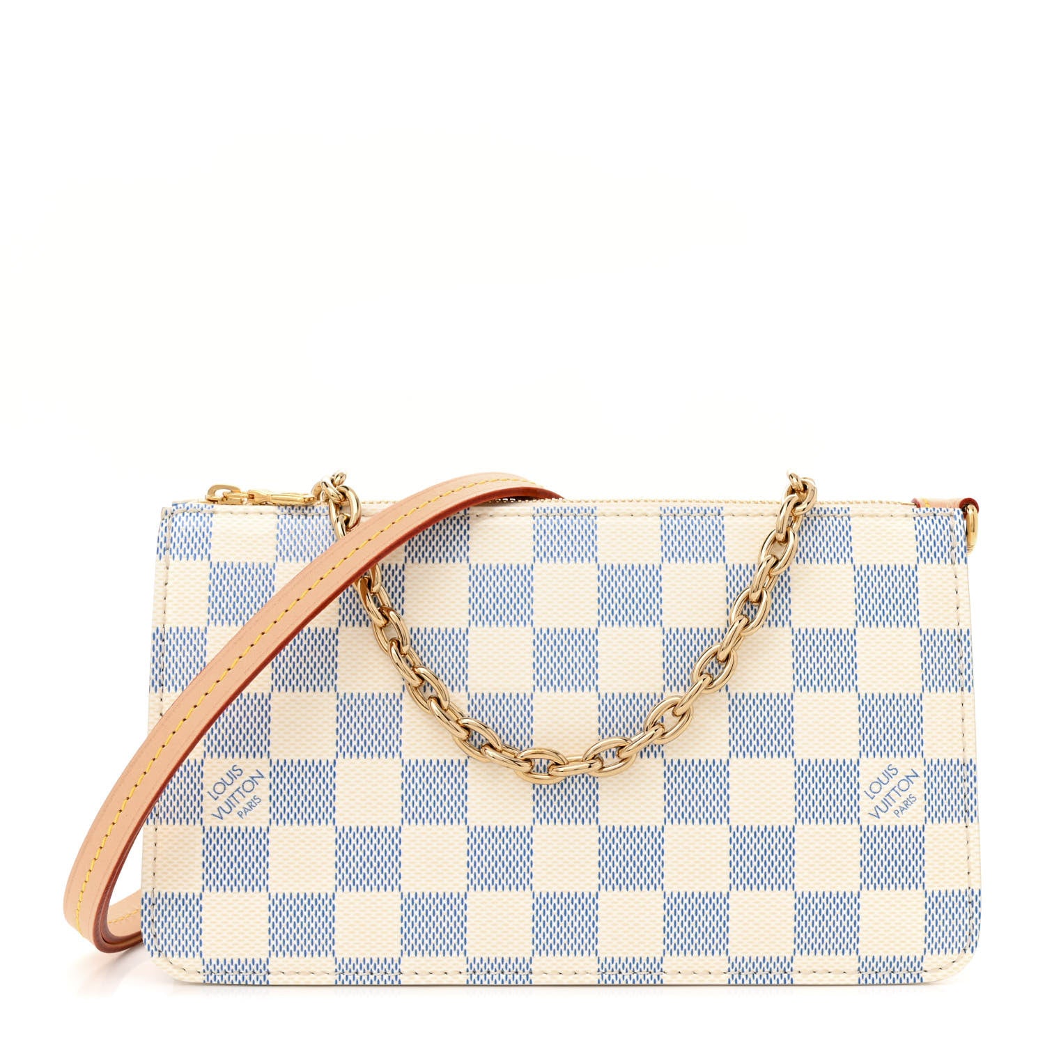 Louis Vuitton Damier Embossed Vernis Lexington Pouch Celeste Blue 1 of 11