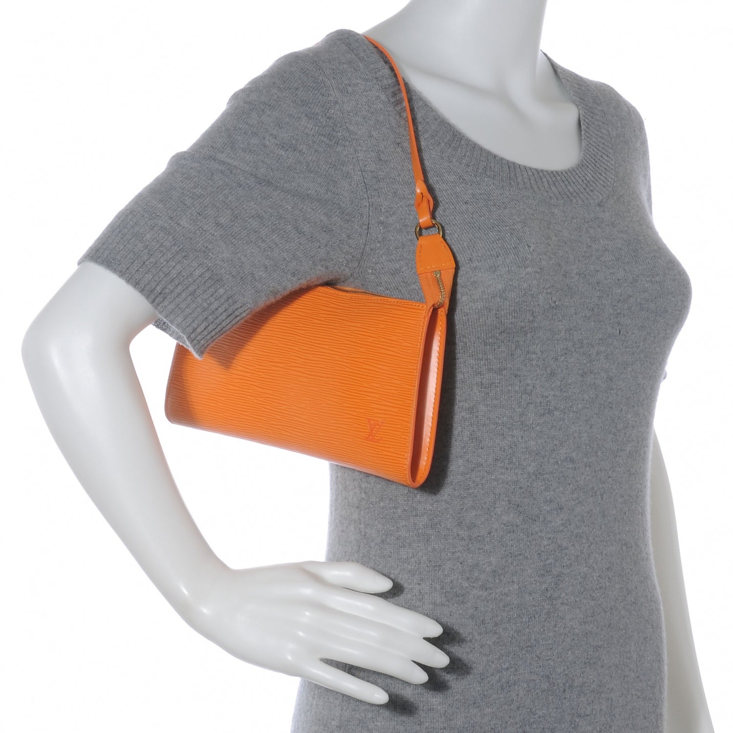 Louis Vuitton Epi Pochette Accessories 21 Bag Mandarin 2 of 7