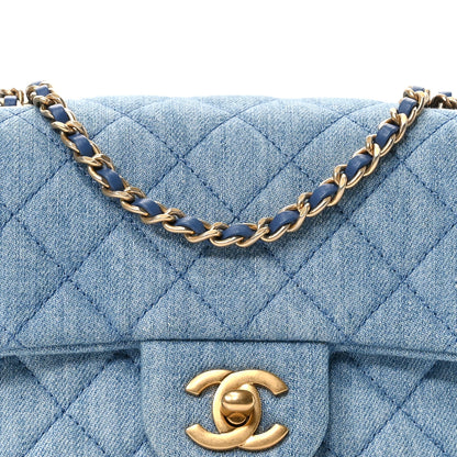 Chanel Denim Quilted Mini Pearl Crush Flap Blue 8 of 10