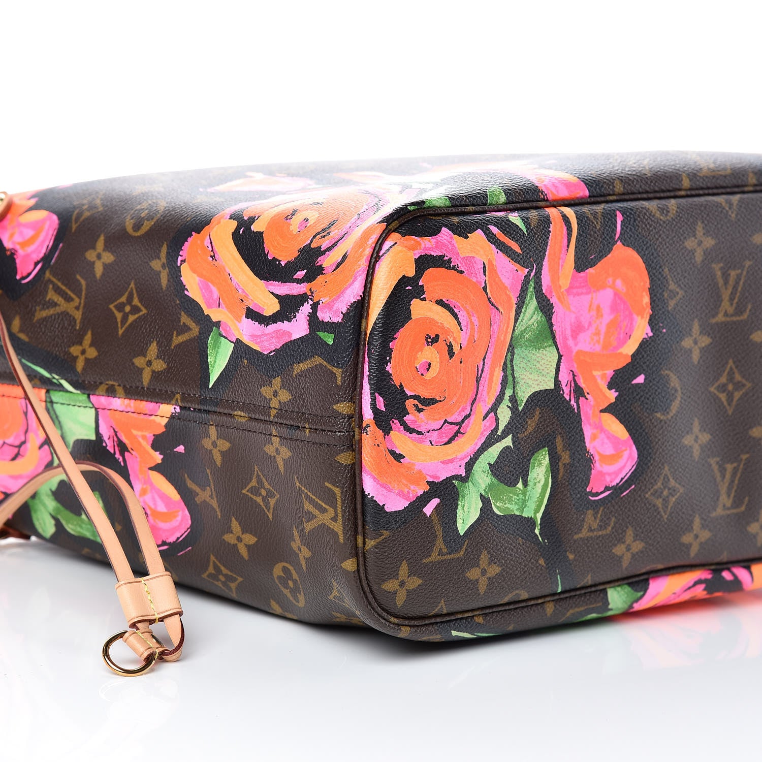 Louis Vuitton Monogram Roses Neverfull MM 5 of 9