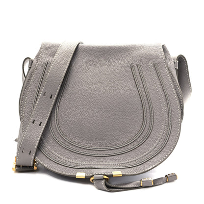 Chloe Calfskin Mini Marcie Round Crossbody Bag Cashmere Grey 1 of 9