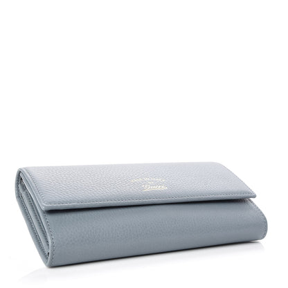 Gucci Dollar Calfskin Swing Continental Wallet Mineral Blue 4 of 7