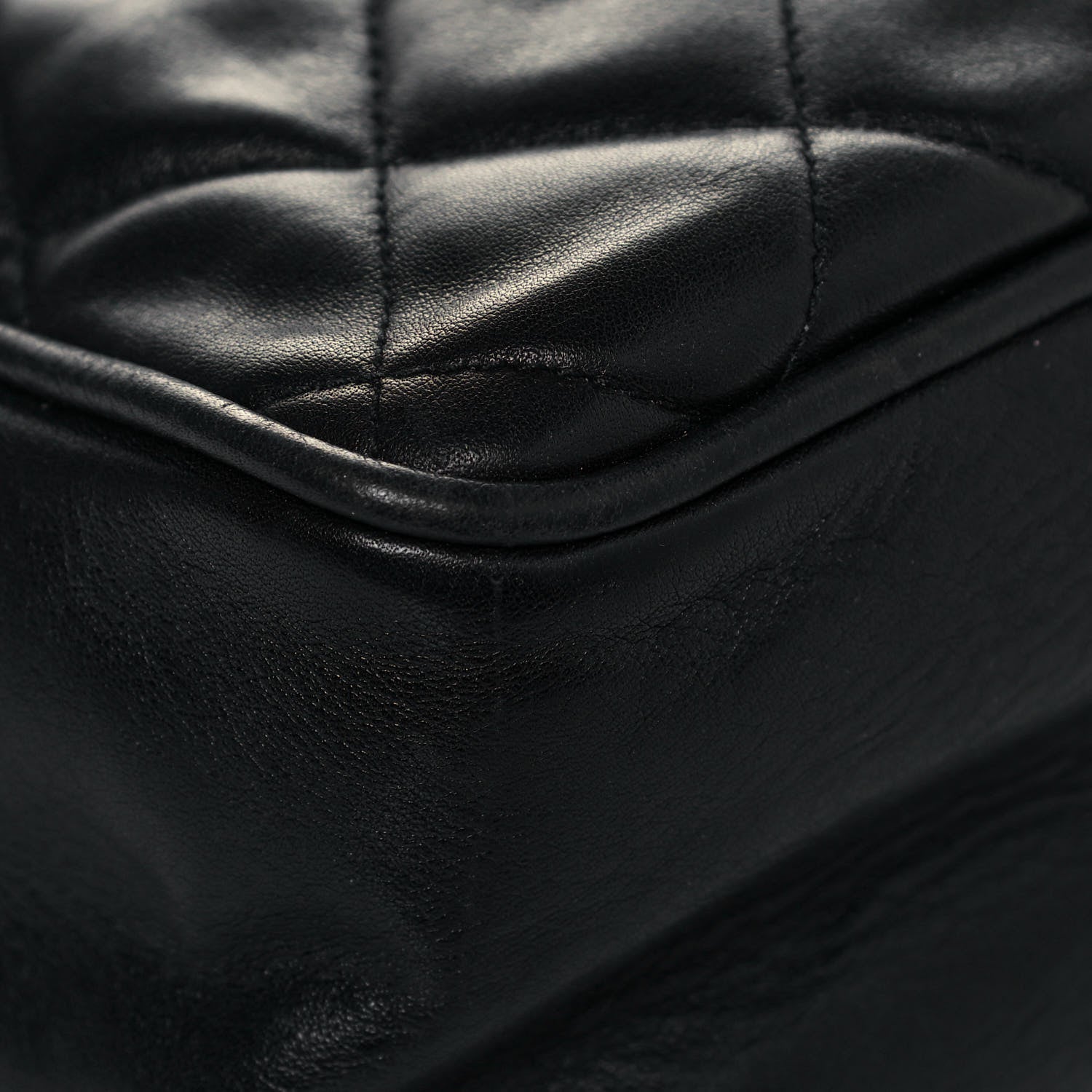 Chanel Lambskin Quilted Shoulder Bag Black 10 of 25