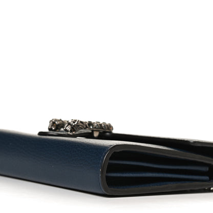 Gucci Dollar Calfskin Crystal Mini Dionysus Chain Wallet Blue Agata Black Diamond 10 of 10