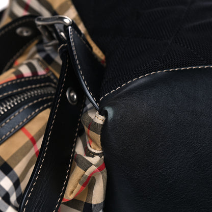 Burberry Canvas Vintage Check Large Rucksack Backpack Antique Yellow 7 of 8