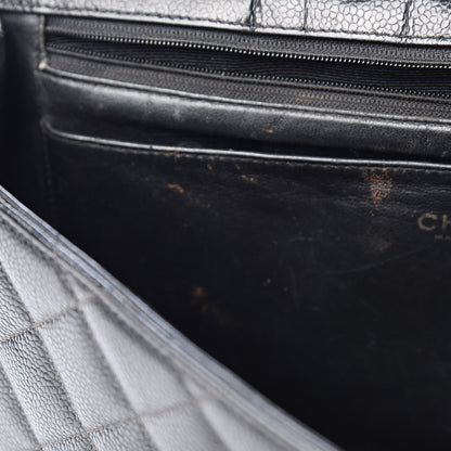 Chanel Caviar Quilted Jumbo Single Flap Black 10 of 21