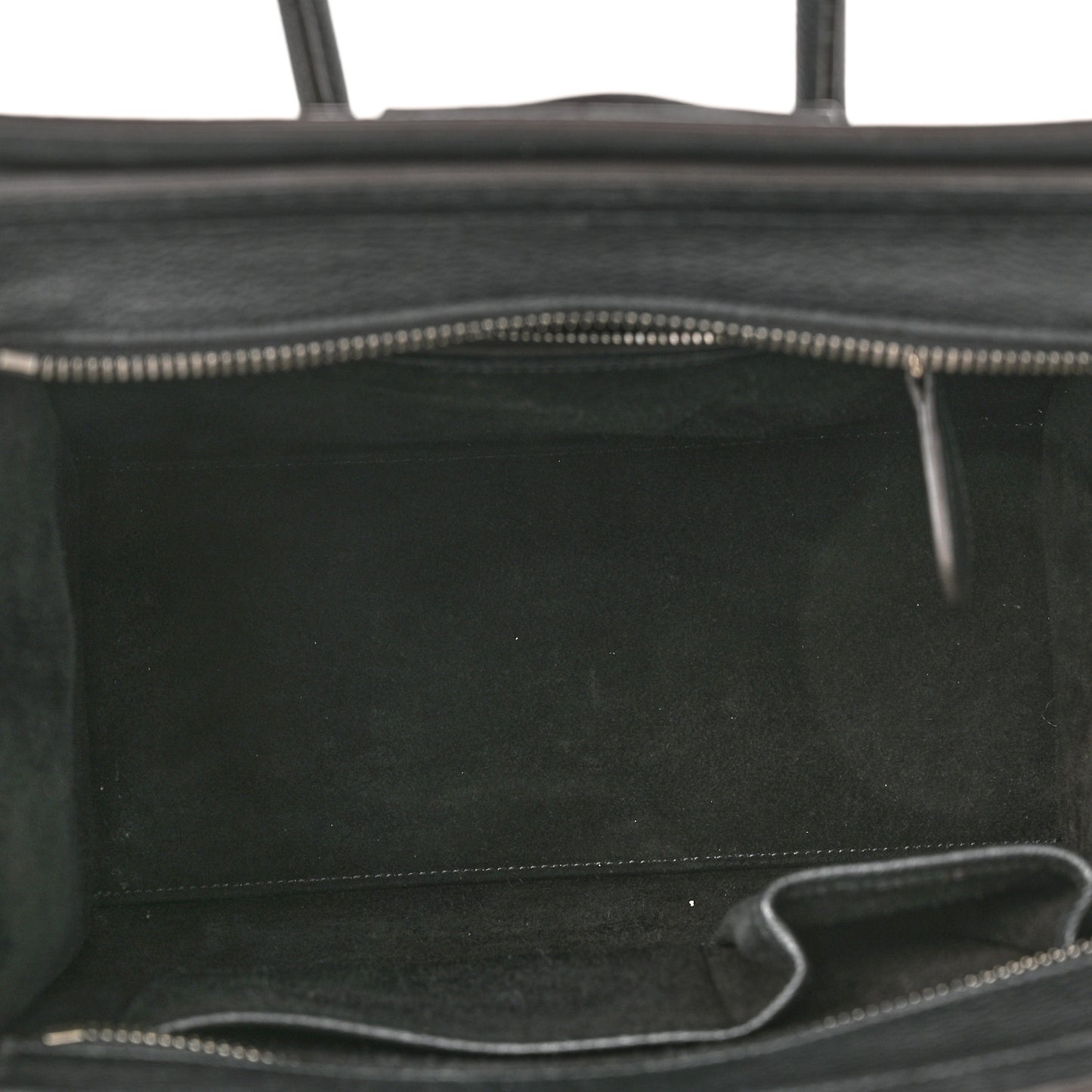 Drummed Calfskin Micro Luggage Black