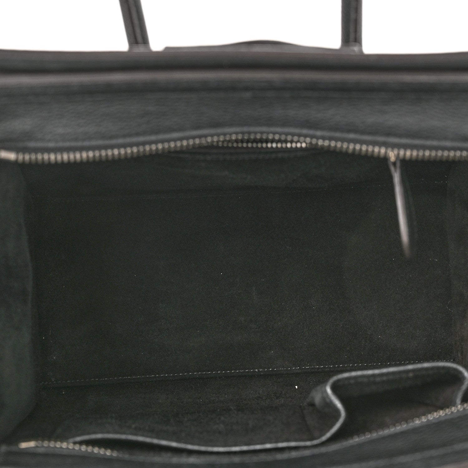 Celine Drummed Calfskin Micro Luggage Black 5 of 16
