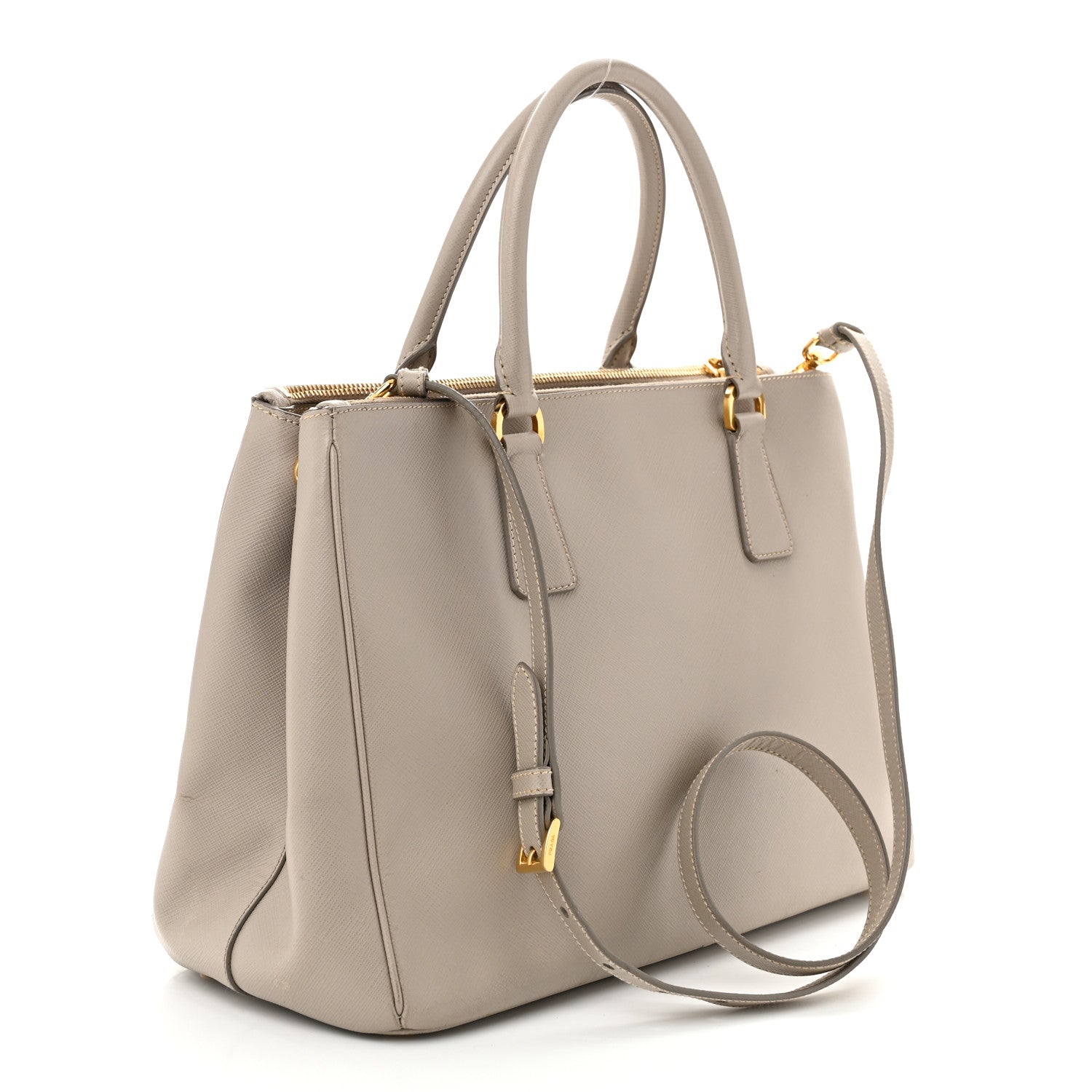 Prada Saffiano Medium Galleria Double Zip Tote Pomice 3 of 15