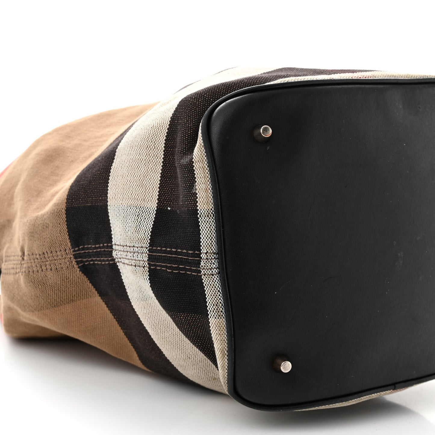 Canvas Mega Check Medium Ashby Hobo Black