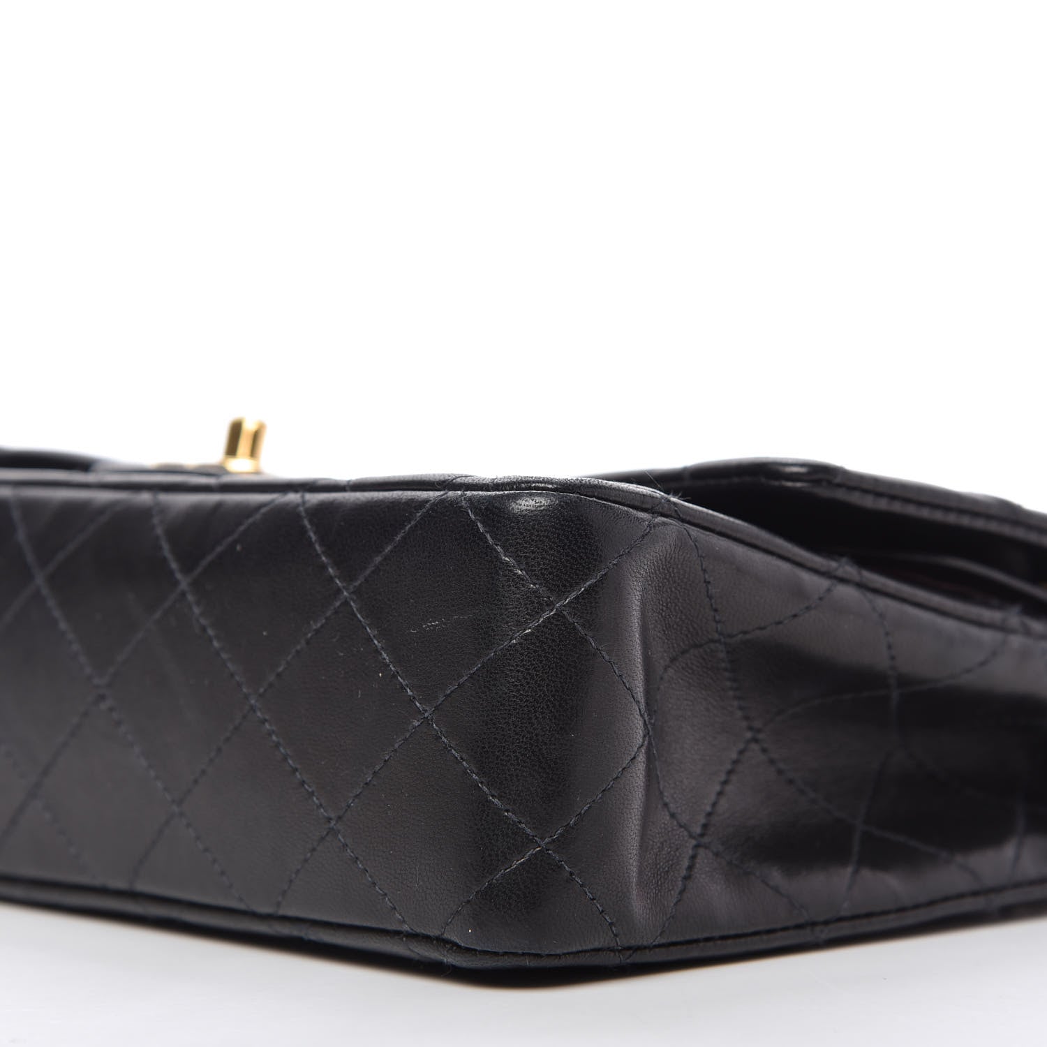 Chanel Lambskin Quilted Medium Double Flap Black 7 of 11