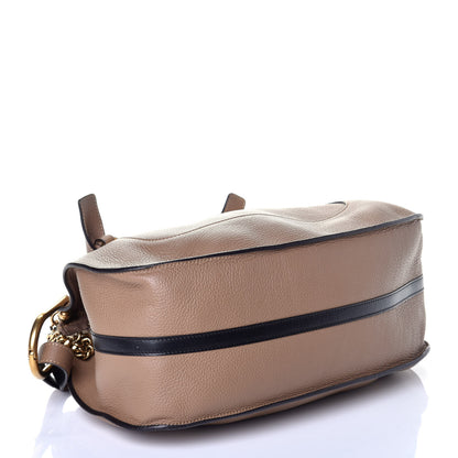 Chloe Grained Calfskin Hayley Double Carry Satchel Nut 5 of 9