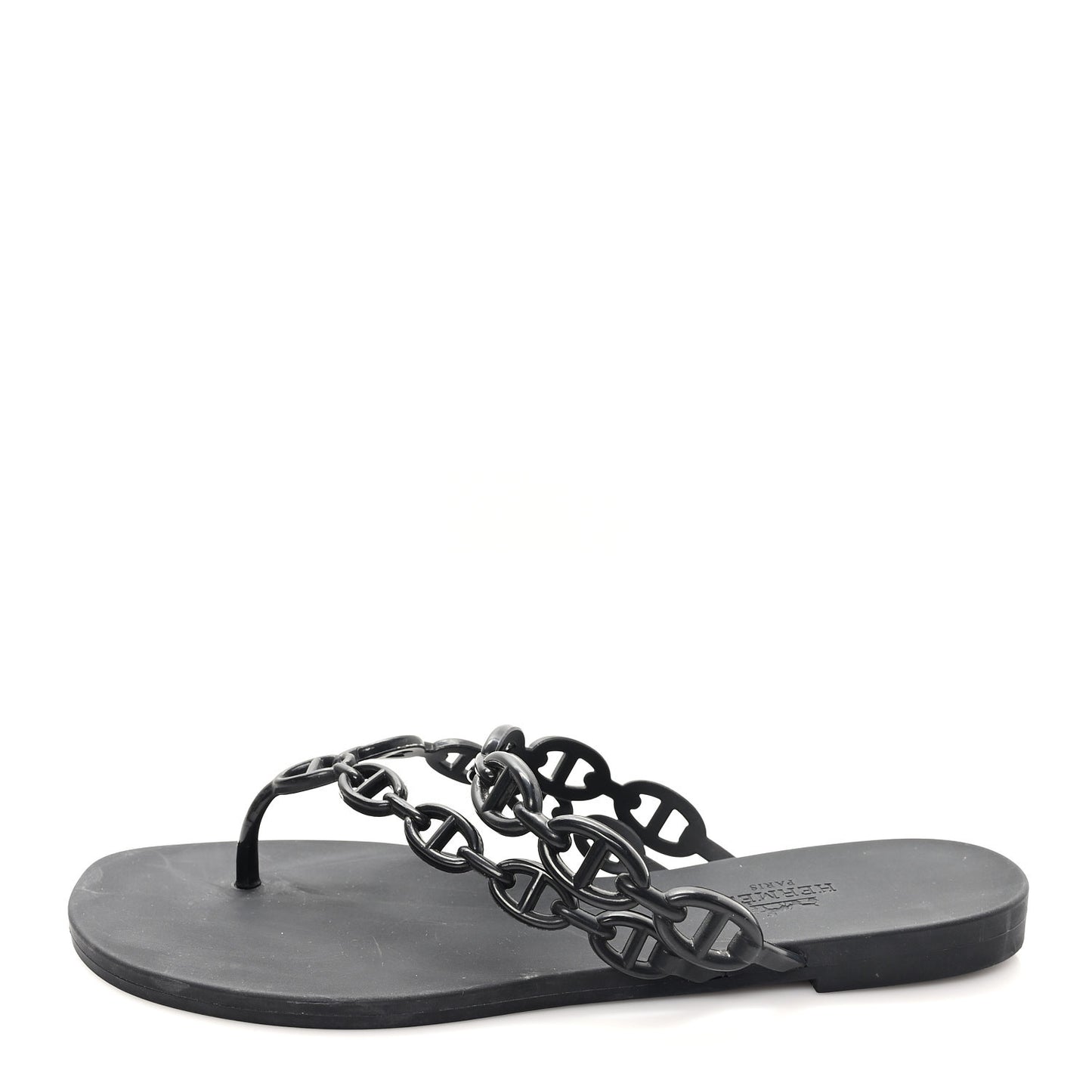 Rubber Chaine d'Ancre Island Sandals 38 Black