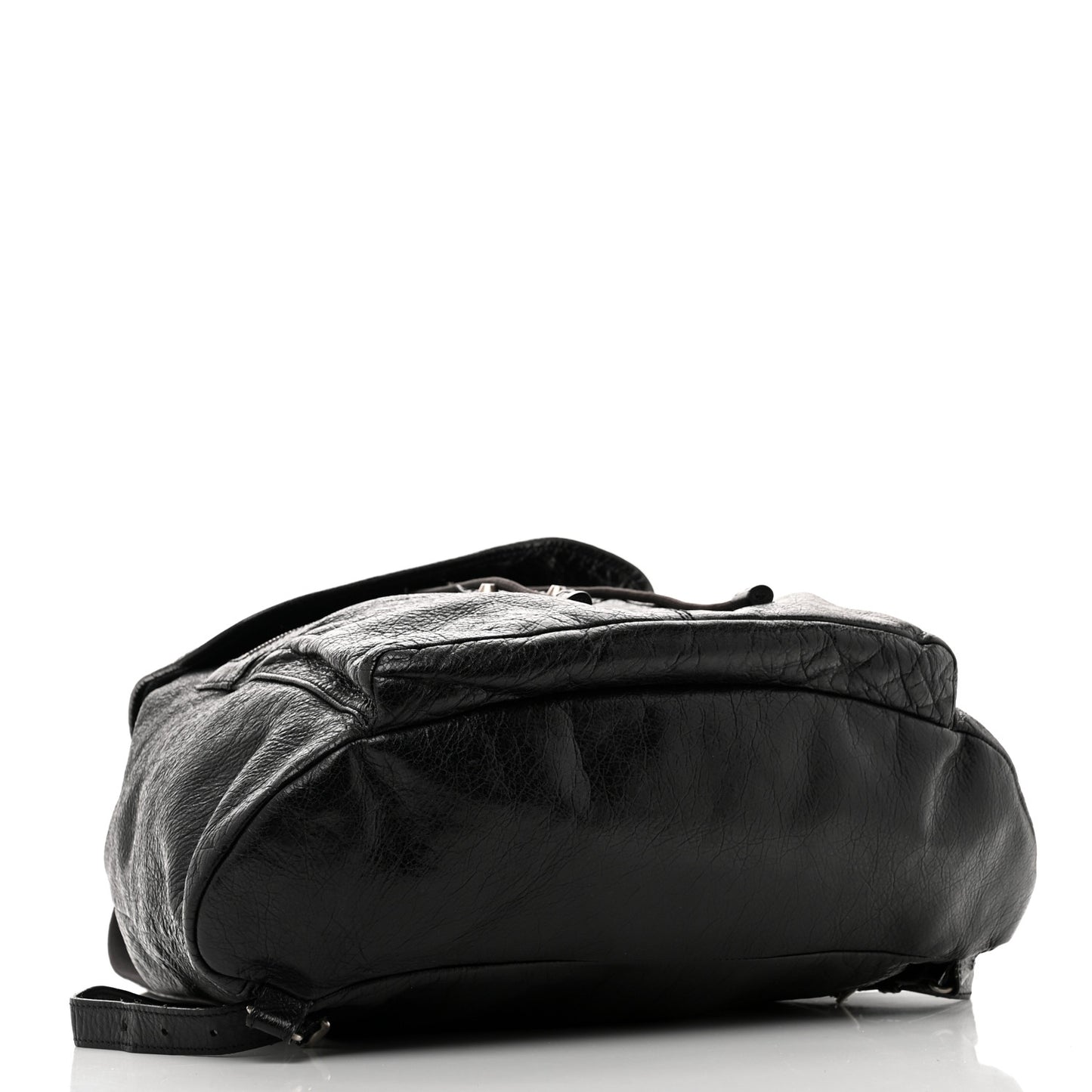 Agneau Classic Silver Hardware S Traveler Backpack Black Black
