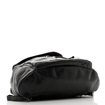 Balenciaga Agneau Classic Silver Hardware S Traveler Backpack Black Black 4 of 17